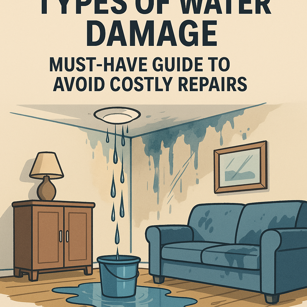 generate a high quality relevant image prompt for 1764545592 Types of Water Damage: Must-Have Guide to Avoid Costly Repairs Generate a high-quality, relevant image prompt for an article about: Types of Water Damage: Must-Hav