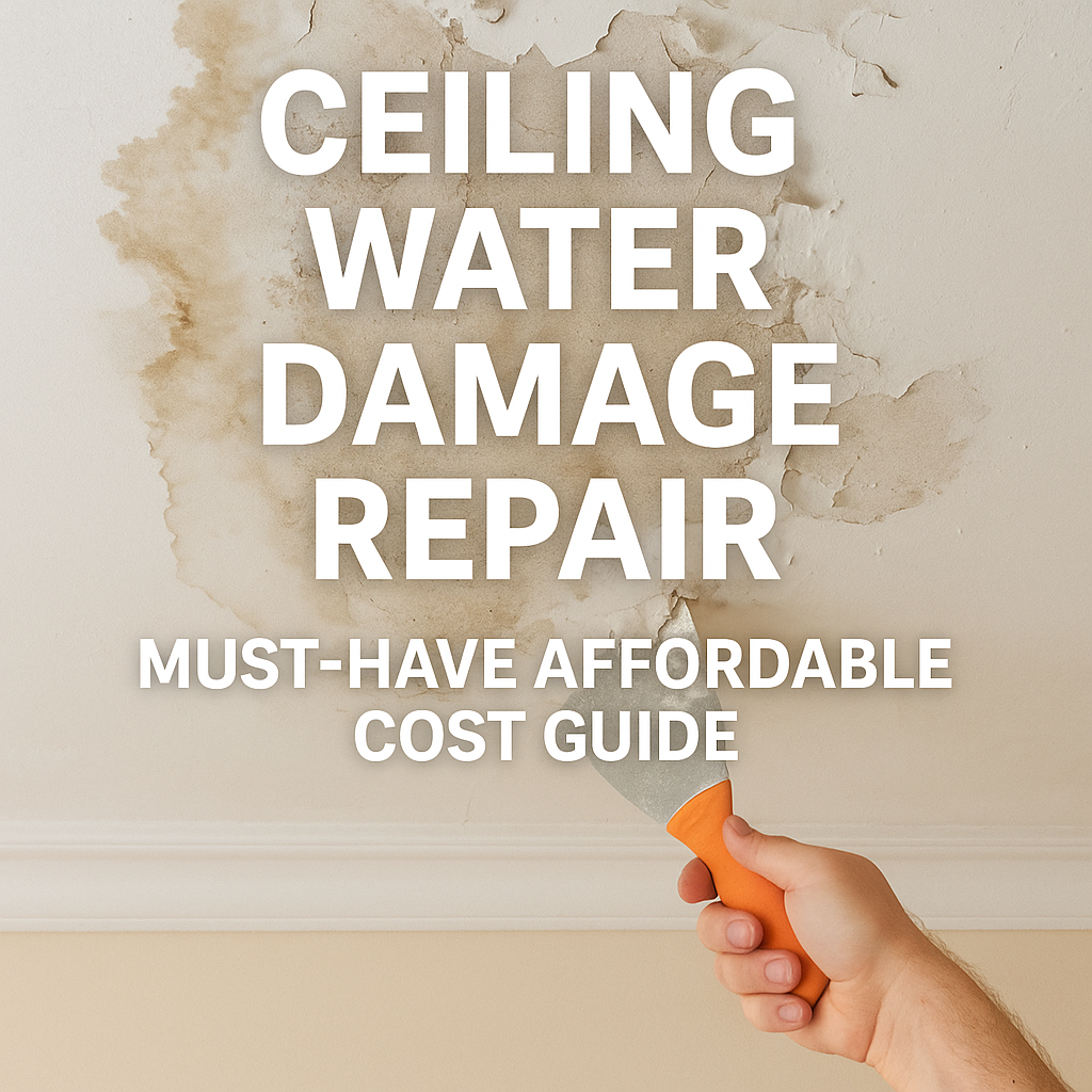 generate a high quality relevant image prompt for 1764549519 Ceiling Water Damage Repair: Must-Have Affordable Cost Guide Generate a high-quality, relevant image prompt for an article about: Ceiling Water Damage Repair: Mu