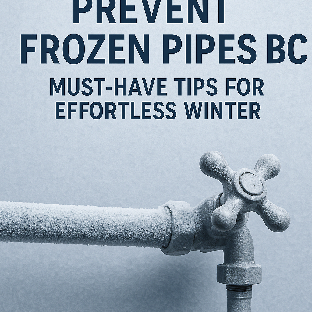 Generate a high-quality, relevant image prompt for an article about: Prevent Frozen Pipes BC: Must-H