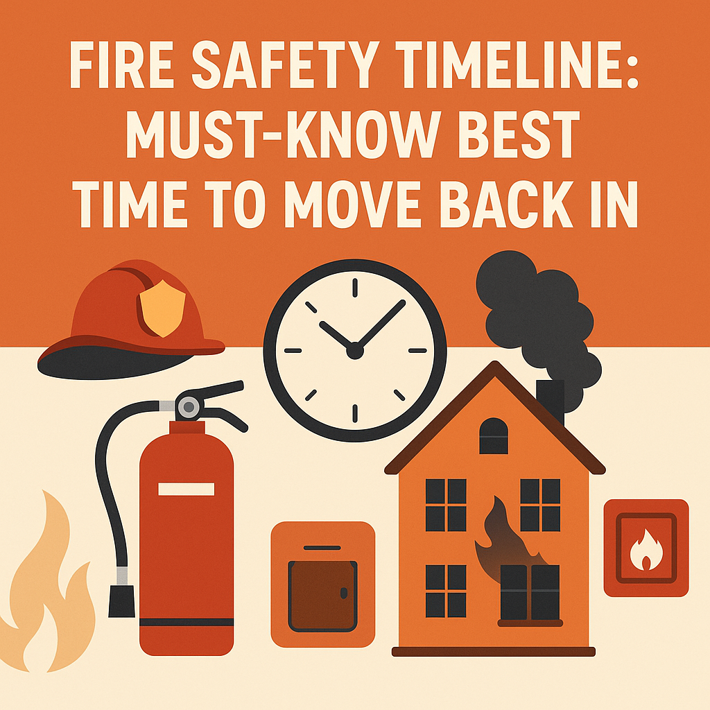 Generate a high-quality, relevant image prompt for an article about: Fire Safety Timeline: Must-Know