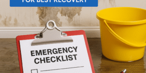 generate an eye catching high quality featured im 1764528054 Water Damage Emergency Checklist: Must-Have Steps for Best Recovery